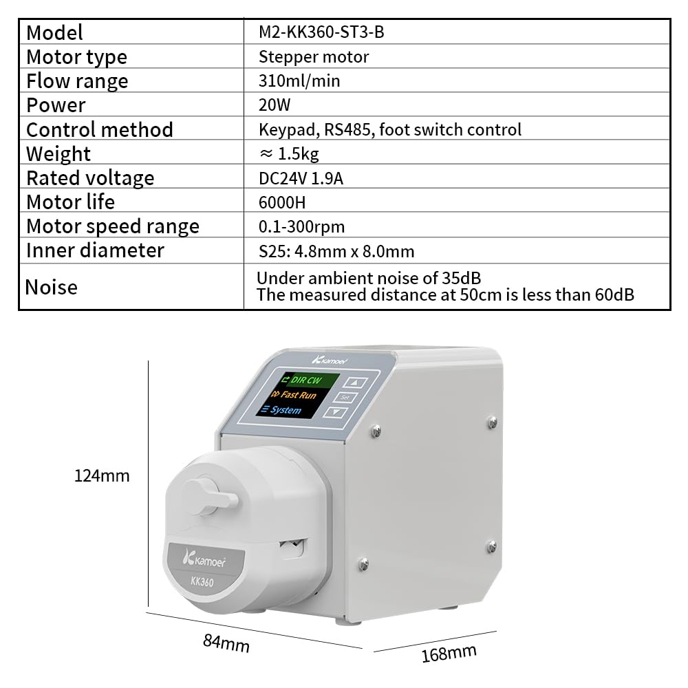 Amazon.com: Kamoer M2-KK360 dual channel 0-310ml/min(one channel